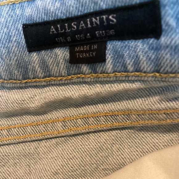 Allsaints Dottie Denim Maxi Skirt - Picture 4 of 7